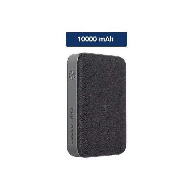 Orsen EW35 belaidė išorinė baterija 10000 mAh, juoda
