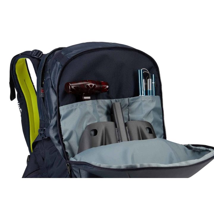 Slidinėjimo ir snieglenčių kuprinė su oro pagalvės sistema Thule Upslope 35 l, Lime Punch