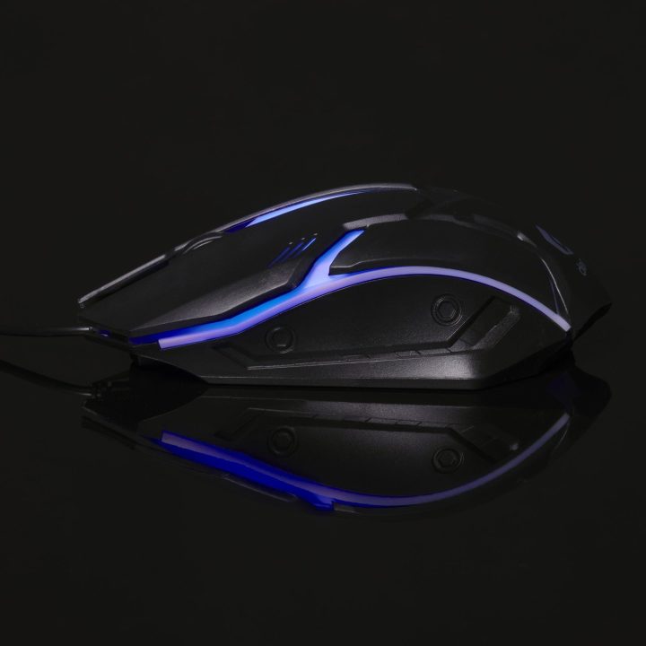Žaidimų pelė su RGB apšvietimu, 1000 dpi