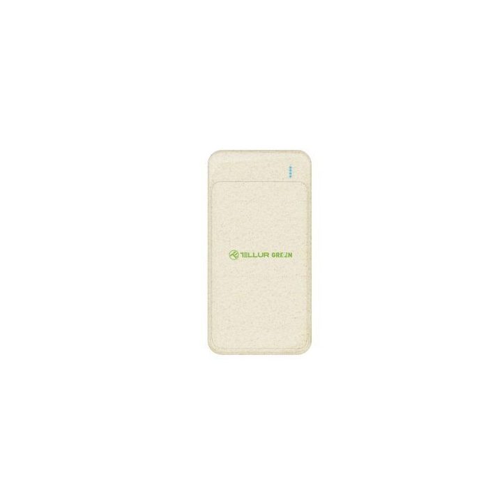 Tellur PD103 10000 mAh išorinė baterija, kreminė