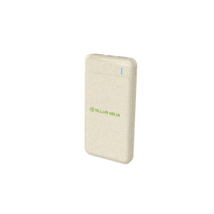 Tellur PD103 10000 mAh išorinė baterija, kreminė