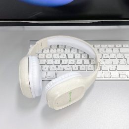 Kreminės sulankstomos Bluetooth ausinės Tellur Pulse