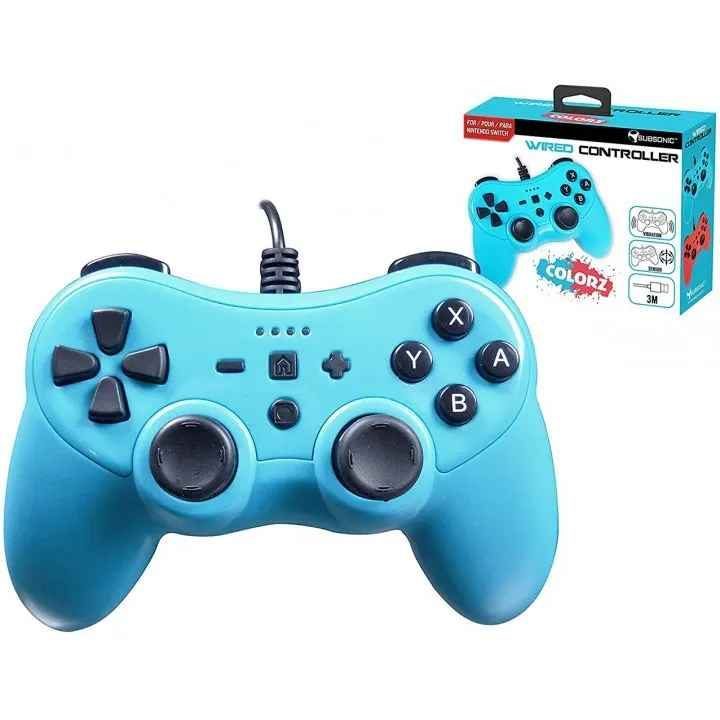 Laidinis Nintendo Switch valdiklis Subsonic Colorz, neoninės mėlynos spalvos
