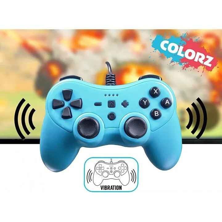 Laidinis Nintendo Switch valdiklis Subsonic Colorz, neoninės mėlynos spalvos