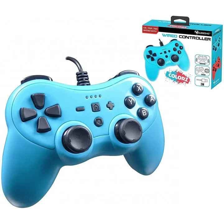 Laidinis Nintendo Switch valdiklis Subsonic Colorz, neoninės mėlynos spalvos