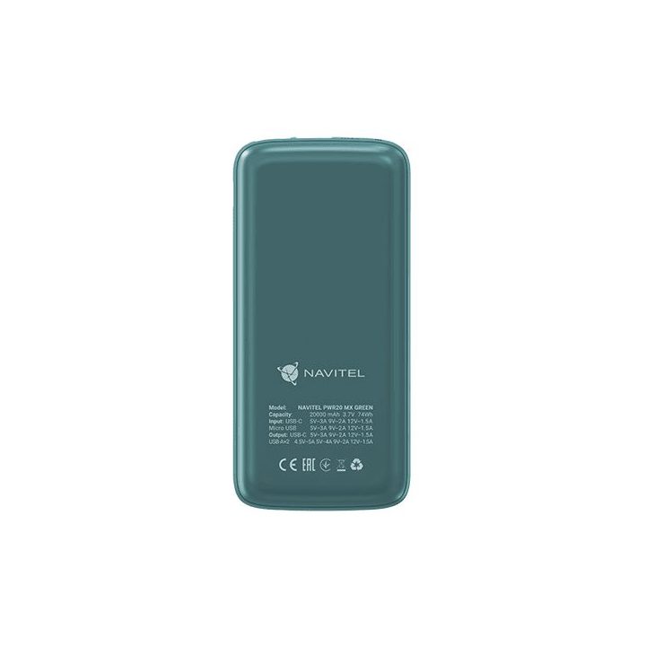 Navitel PWR20 MX 20000 mAh išorinė baterija, žalia