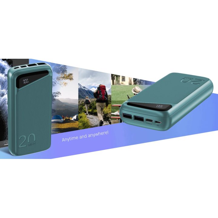 Navitel PWR20 MX 20000 mAh išorinė baterija, žalia