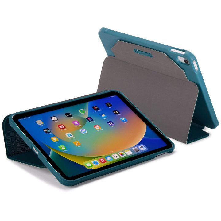Mėlynas iPad 10.9 dėklas su stovu