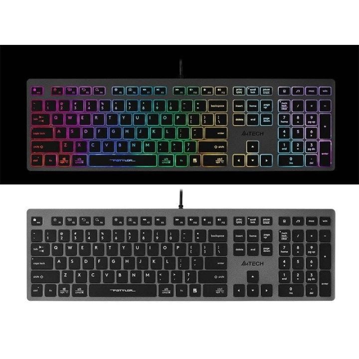 A4Tech Fstyler FX60H laidinė klaviatūra su foniniu apšvietimu