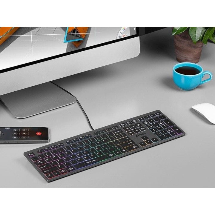 A4Tech Fstyler FX60H laidinė klaviatūra su foniniu apšvietimu