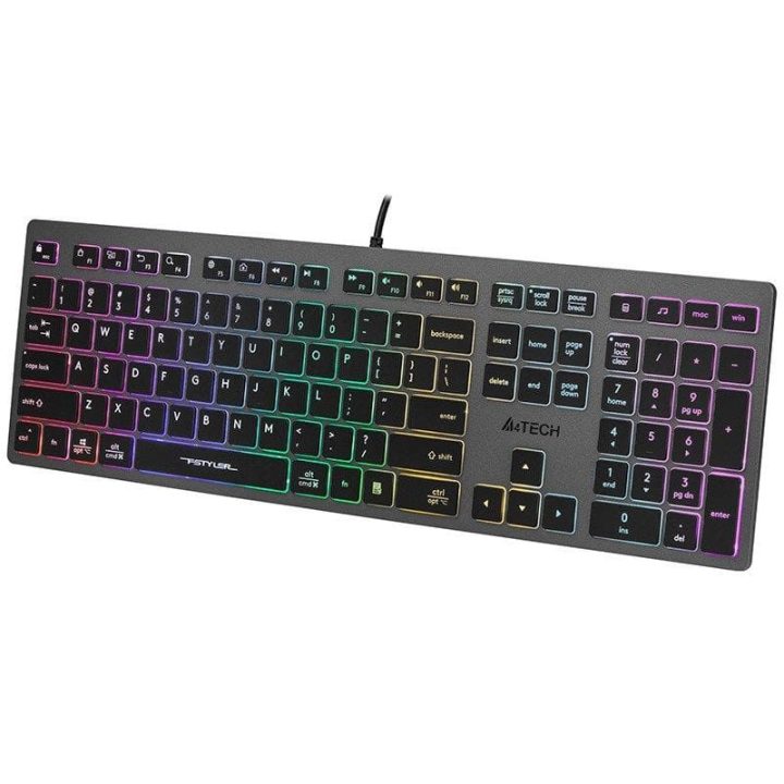 A4Tech Fstyler FX60H laidinė klaviatūra su foniniu apšvietimu