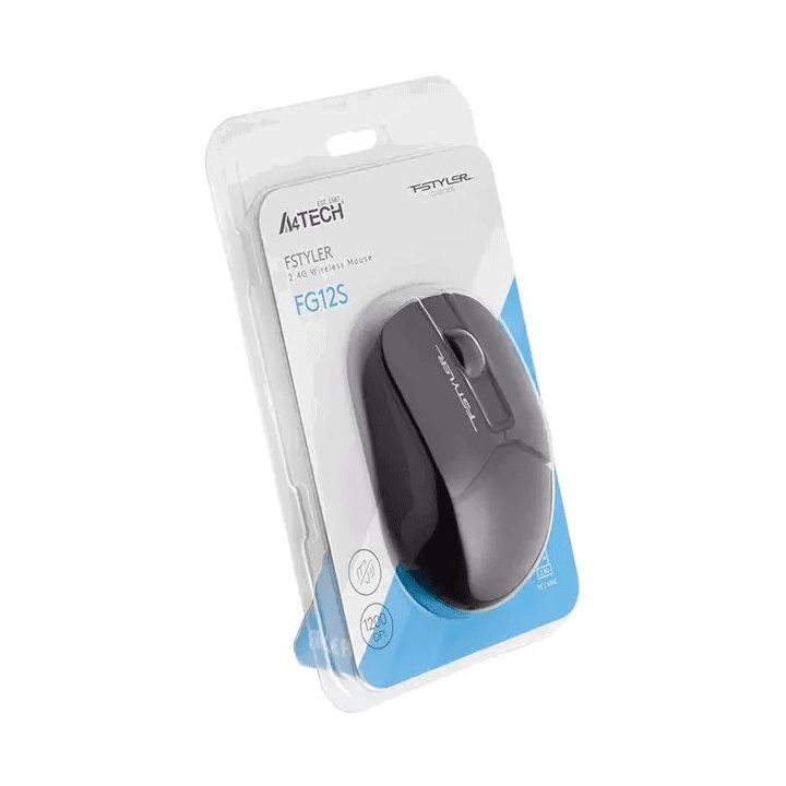 Belaidė pelė A4Tech FSTYLER FM12S, juoda