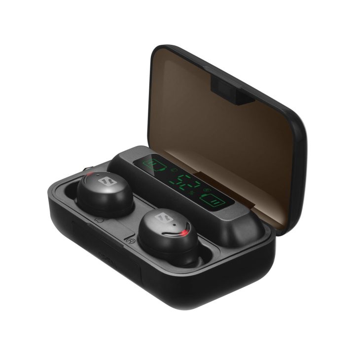 Bluetooth ausinės su powerbanku