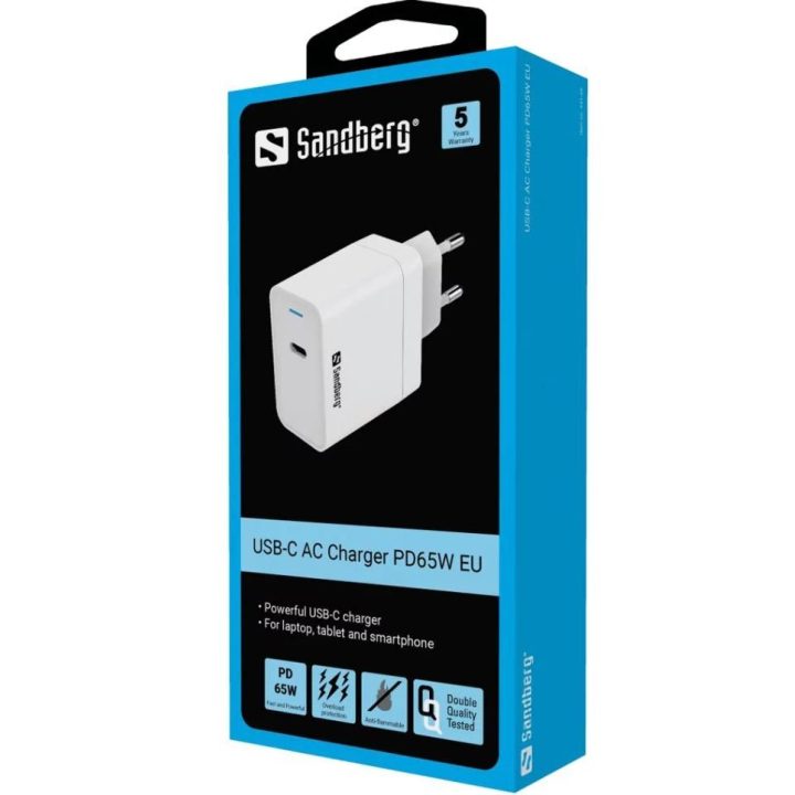USB-C 65 W AC įkroviklis Sandberg 441-48