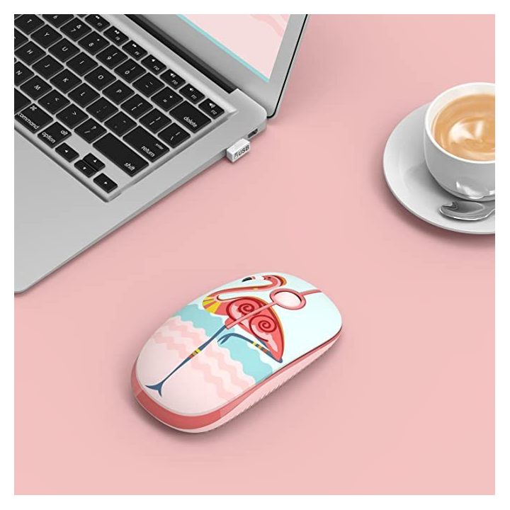 Vaikų belaidė pelė su tyliu paspaudimu Tellur Flamingo
