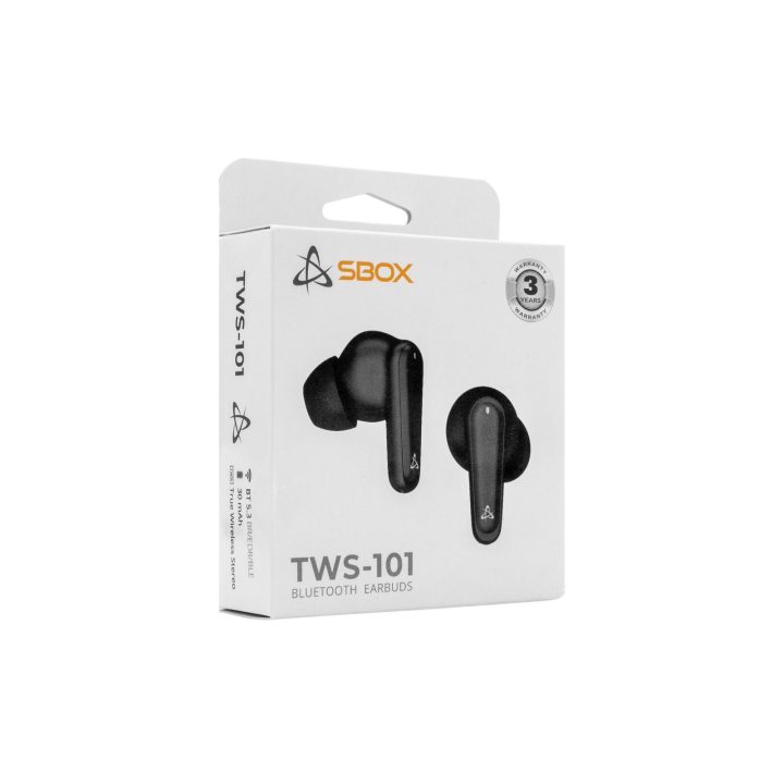 Juodos Bluetooth į ausį įdedamos ausinės