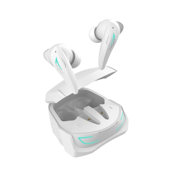 White Shark Titan White belaidės ausinės su ANC ir ENC