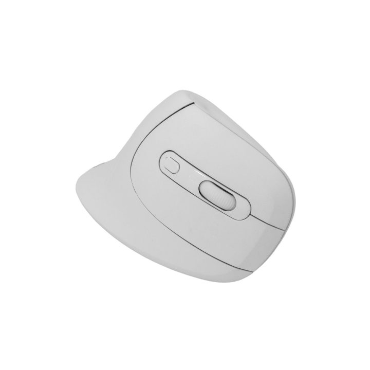 Balta vertikali belaidė pelė Sbox VM-838W