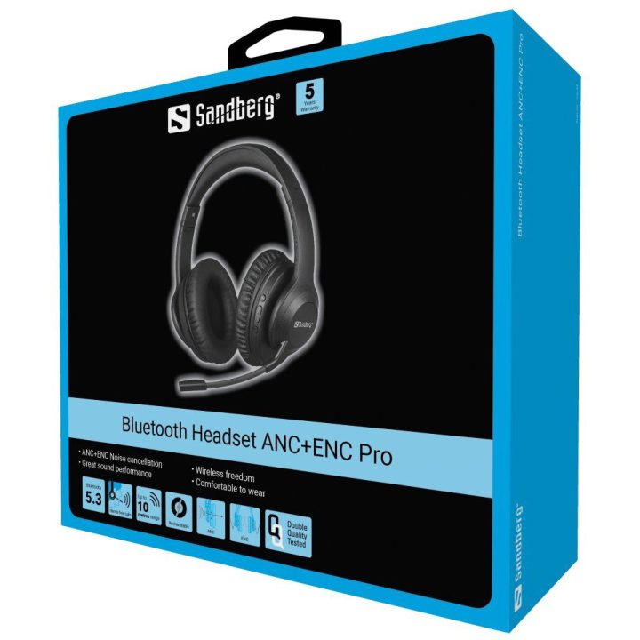 Bluetooth ausinės su ANC+ENC, Sandberg 126-45