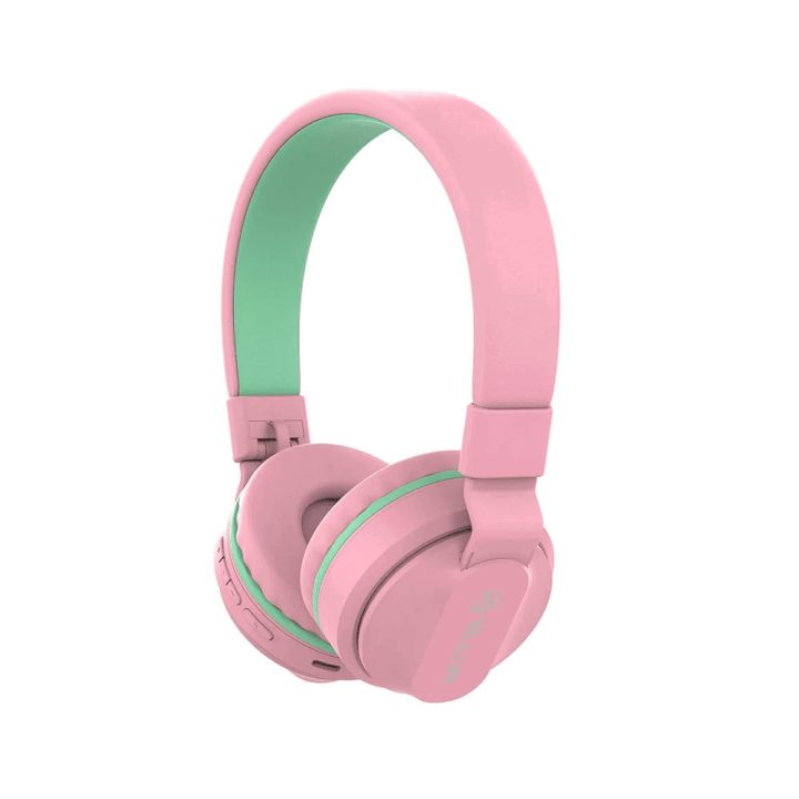 Rožinės vaikiškos „Bluetooth“ ausinės „Tellur Buddy“