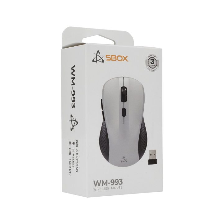 Belaidė optinė pelė Sbox WM-993 Silver