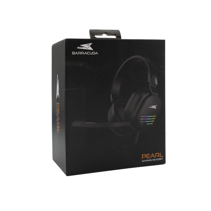 Žaidimų ausinės su mikrofonu Baracuda BGH-011 Pearl Black
