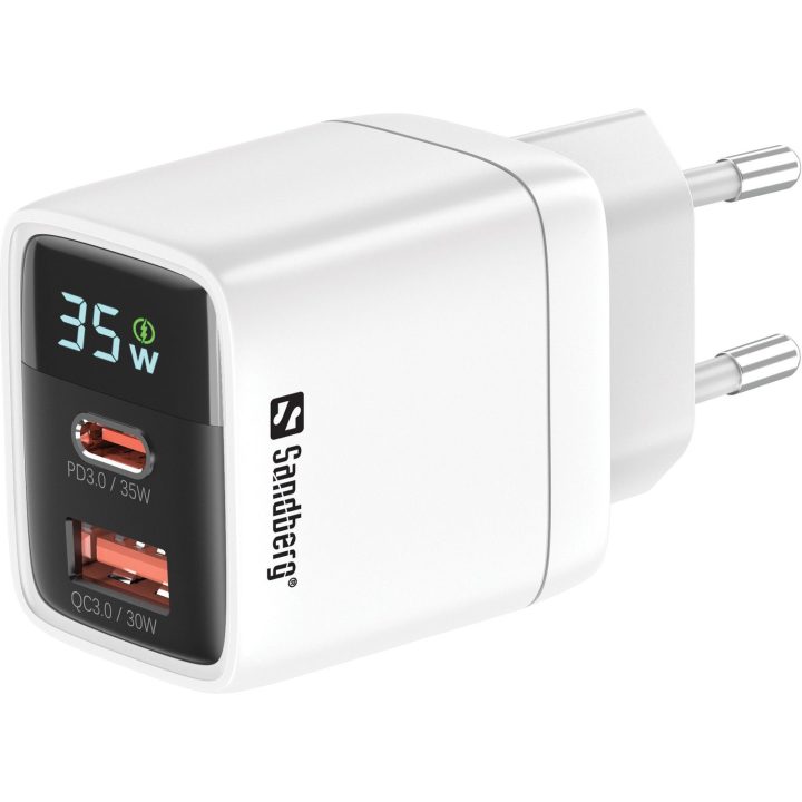 2in1 USB-C ir USB-A įkroviklis, 35 W