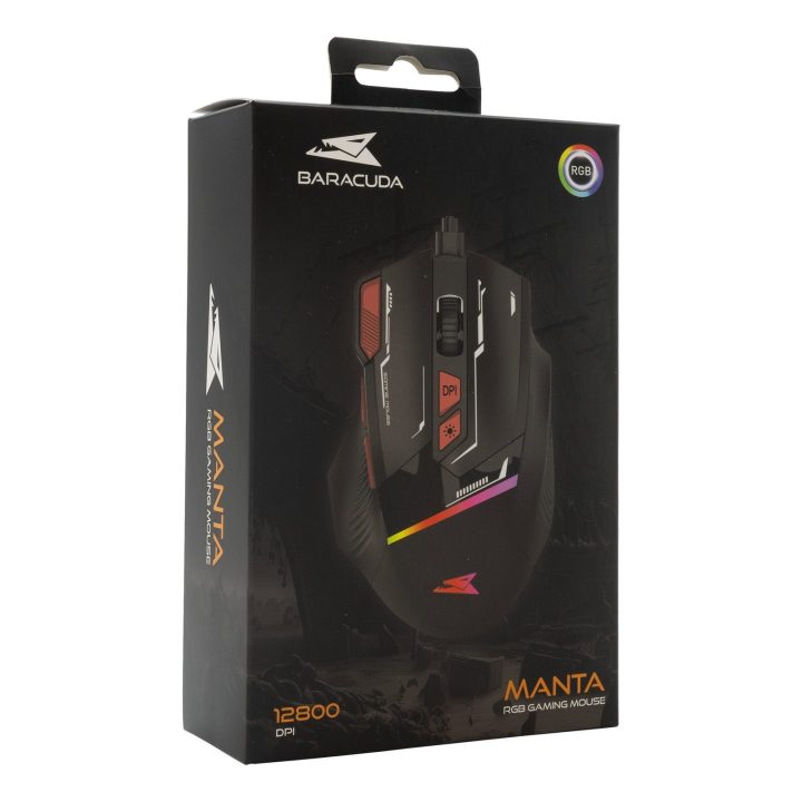 Baracuda MANTA Black žaidimų pelė
