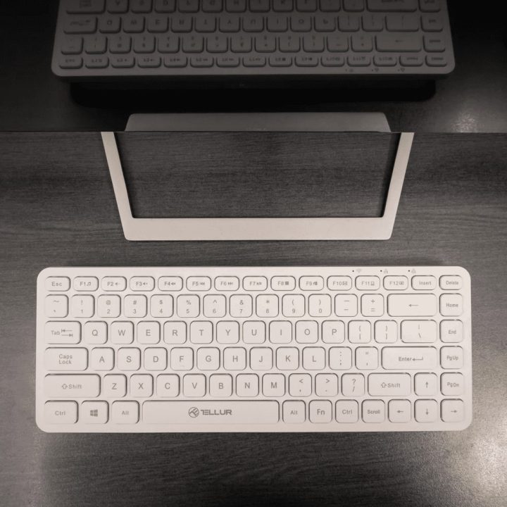 Belaidė klaviatūra Tellur Mini, balta