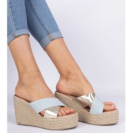 Džinsinės espadrilės su platforma Lerada“