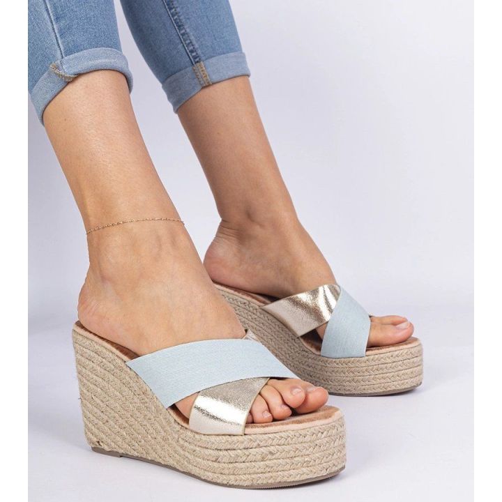 Džinsinės espadrilės su platforma Lerada“