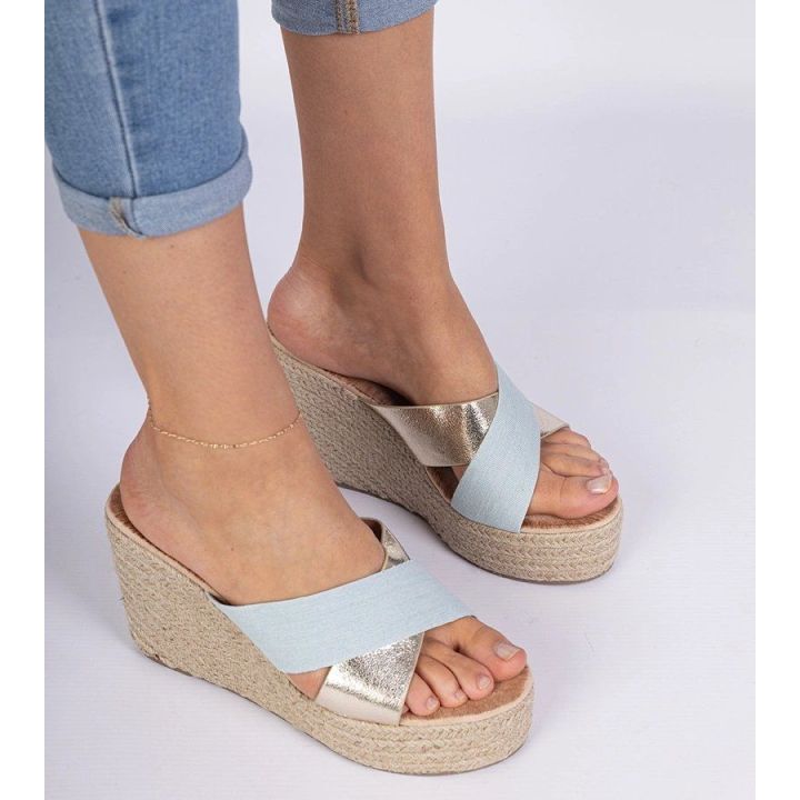 Džinsinės espadrilės su platforma Lerada“