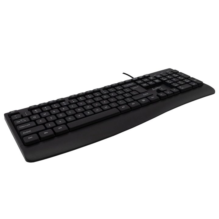 Juoda membraninė klaviatūra Sbox K-103 su JAV išdėstymu
