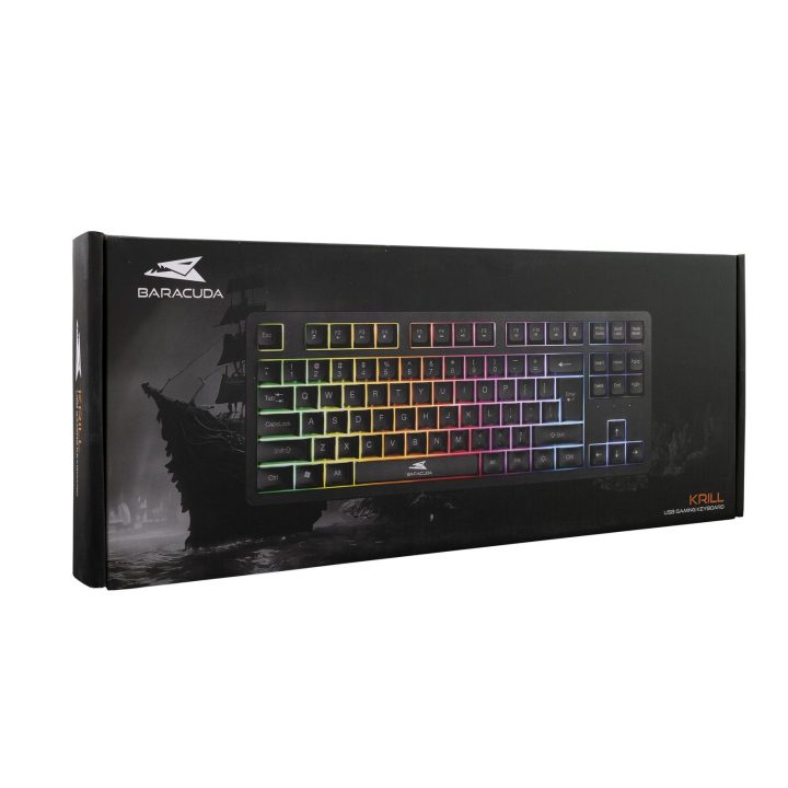 Žaidimų klaviatūra Baracuda Krill Black US