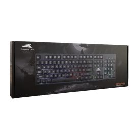 Membraninė žaidimų klaviatūra Baracuda Starfish Black US, 104 klavišų