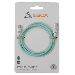 Žalias pintas USB-C–USB-C kabelis, 1 m