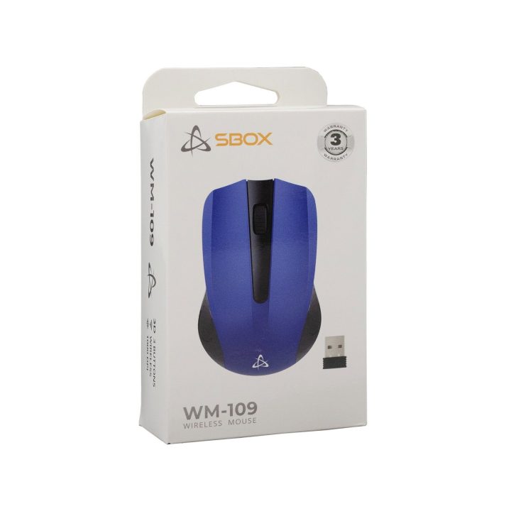 Belaidė optinė žaidimų pelė Sbox WM-109 Blue