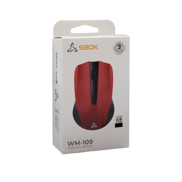 Sbox WM-109 Red belaidė pelė
