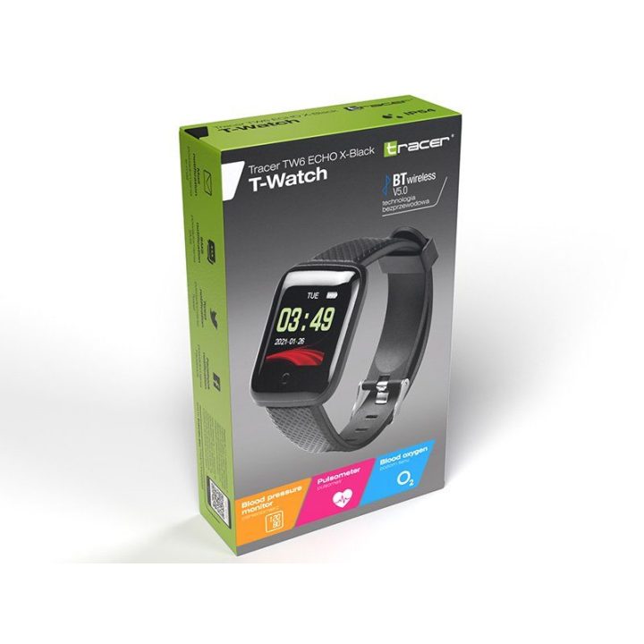 Išmanusis laikrodis Tracer T-Watch TW6 ECHO X-Black