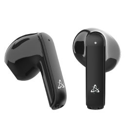 Juodos Bluetooth į ausis įdedamos ausinės Sbox EB-TWS12