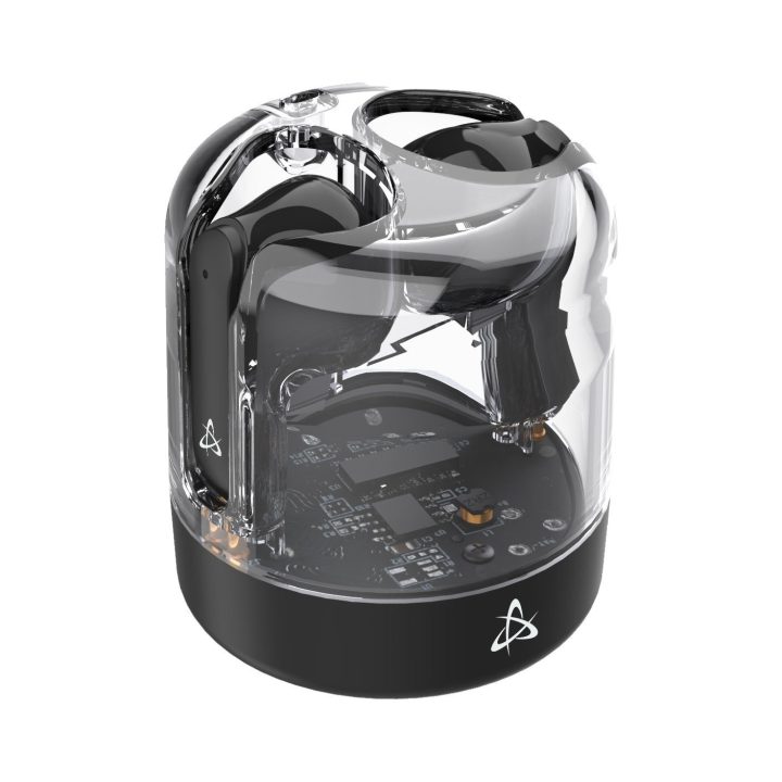 Juodos Bluetooth į ausis įdedamos ausinės Sbox EB-TWS12