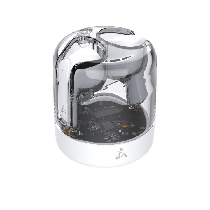 Belaidės į ausį įdedamos Bluetooth ausinės Sbox EB-TWS12 White