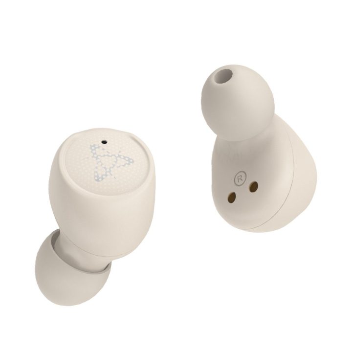 Belaidės į ausį įdedamos ausinės Sbox EB-TWS115, beige