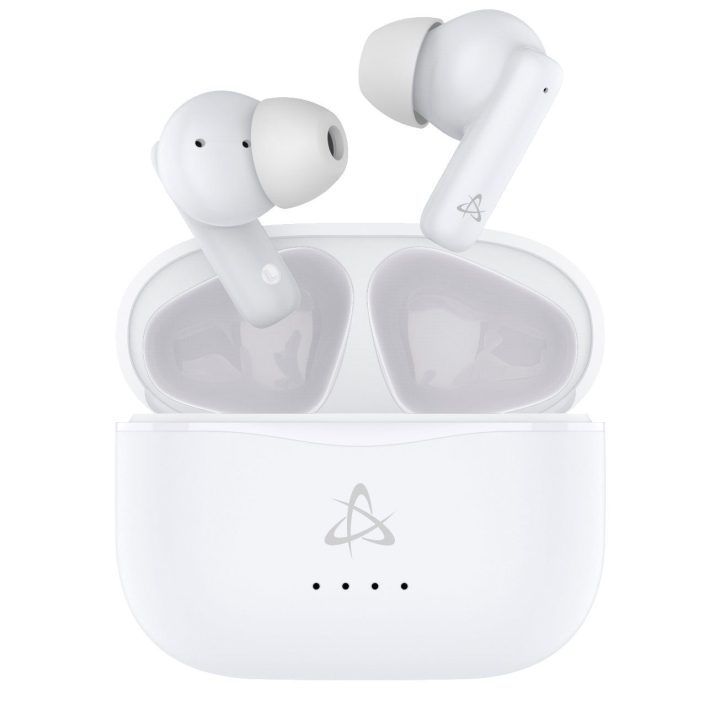 Baltos belaidės į ausį įdedamos ausinės Sbox EB-TWS05
