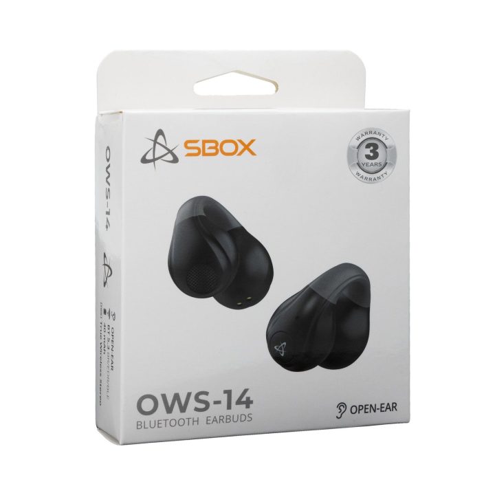 Juodos atviros Bluetooth ausinės Sbox EB-OWS14