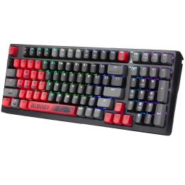 Mechaninė žaidimų klaviatūra Bloody S98 su BLMS Red jungikliais