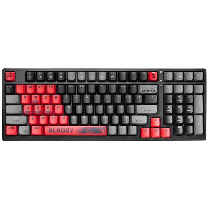 Mechaninė žaidimų klaviatūra Bloody S98 su BLMS Red jungikliais