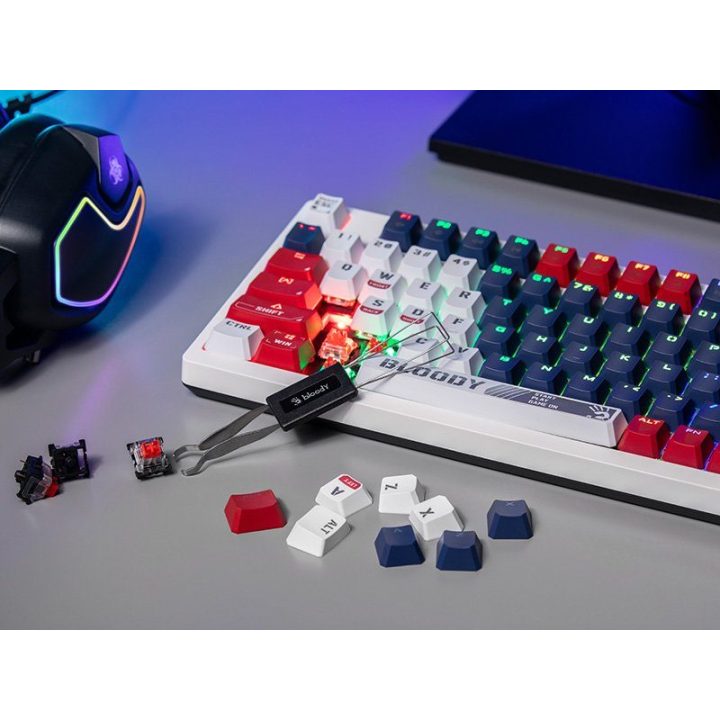 Mechaninė žaidimų klaviatūra A4Tech Bloody S98 USB, Navy