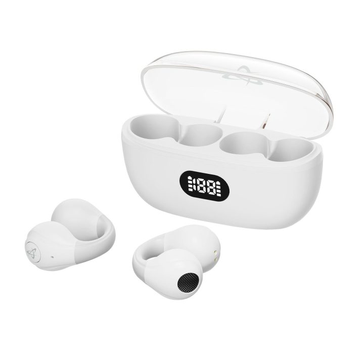 Baltos Bluetooth atviros ausinės Sbox EB-OWS14