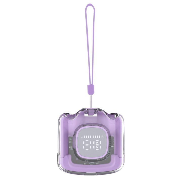 Sbox EB-TWS148 Purple belaidės į ausį įdedamos ausinės